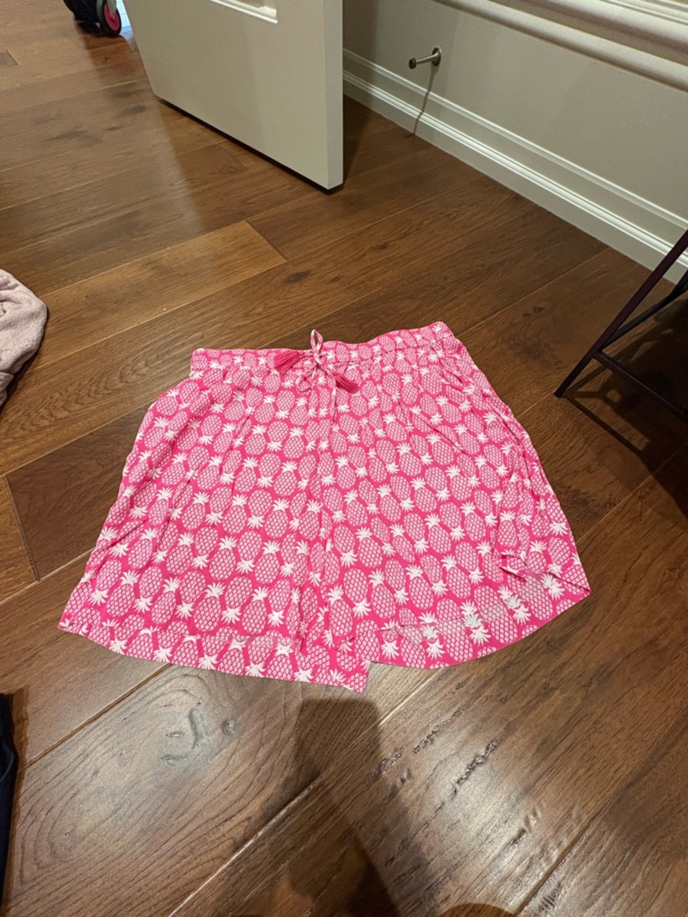 Boden Hot Pink Pineapple-Print Shorts